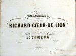 Vimeux, Joseph: - Quadrille sur l`opera Richard-Coeur-de-Lion. Musique de Grétry. No. 1. Piano et accompt.