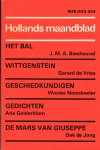 Hollands Maandblad 1975, nr. 333-334 -  J. Pen, Frederik Bokshoorn, Nelleke Hovens Greve, K.L. Poll, Anne Marie Baart, J.P. Guépin, Mensje van Keulen, Alain Teister, K. van het Reve, Paul van 't Veer, W.L. Idema - Hollands Maandblad, zeventiende jaargang, nr. 333-334, augustus-september 1975