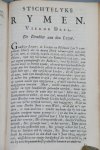 Camphuysen, (Camphuyzen,) Dirck Rafaelsz - Stichtelyke rymen
