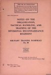 The War Office - Notes on the Organization, Tactical Handling, and Training of the Divisional Reconnaissance Regiment: Military Training Pamphlet No. 48
