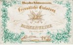 RHEYDT-MÖNCHENGLADBACH - Freundliche Einladung zur Fahnenweihe des Rheydter Schützenvereins am 1. July 1849.