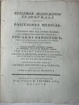Geneste, Jacobus Vincentius de la, uit Nijmegen - [Dissertation medical 1802] Specimen academicum inaugurale sistens positiones medicas Jacobus Vincentius de la Geneste, Leiden Cyfveer 1802, 6+23 pp.