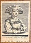 Edme de Boulonois (active late 17th century) after Adriaen Collaert (c.1560-1618) - [Antique print, engraving/gravure, 1682] Barent van Orley (Académie des sciences et des arts...; book title), published 1682, 1 p.