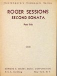 Sessions, Roger: - Second Sonata Piano Solo (Contemporary Composers Series)