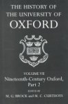 Michael G. Brock ,  Mark C. Curthoys - Nineteenth-century Oxford