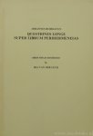 BURIDANUS, JOHANNES, JEAN BURIDAN - Questiones longe super librum perihermeneias. Edited with an introduction by R. van der Lecq.