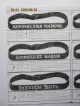 Koninklijke Marine - Informatie (kopie) over de diverse typen matrozen mutslinten in gebruik bij de Koninklijke Marine: originele mutslint bijgevoegd!
