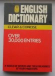 PATTERSON, R.F. (ed.), - English dictionary. Clear & Concise.