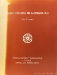 HANGIN, J.G. - Basic course in Mongolian.