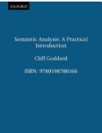 Cliff Goddard - Semantic Analysis