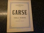 Carse; Adam (1878–1958) - Viola School 1 Of Progressive Studies; voor: Altviool (Inhoud; Preliminary Exercises)