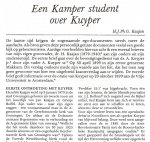 Kaajan, H.J.Ph.G. - Een Kamperstudent over Kuyper