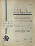 VYVERMAN, Jul. - Jozef Simons - Als de brem bloeit. Staplied met klavierbegeleiding en twee- of vierstemmige koorbewerking Originele partituur met gesigneerde opdracht van de componist