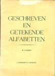 Lensen, B.J. - Geschreven en getekende alfabetten