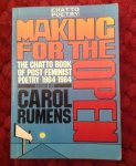 Rumens, Carol - Making for the open. The Chatto book of post-feminist poetry 1964 - 1984