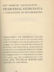 Boissevain, J.W. - het indische tooneelstuk / toneelstuk  Prabodhacandrodaya (Maansopgang der ontwaking door Krisjna Misjra (tekst) ) PROEFSCHRIFT  J.W. Boissevan