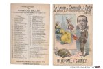 Delormel & Garnier - 4 partitions musicales, Pt. format: 1) Devant la Samaritaine. Chansonette, créée par Paulus à la Scala. Musique de L. Gangloff. 1886. - 2) Le lièvre, la grenouille & la tortue. Fable (Racontée par un Anglais), créée par Paulus, le chanteur ...