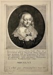 Pieter Holsteyn II (1613/1615-1673), after Gerard ter Borch II (1617-1681) - Antique portrait print, engraving | Anna van Ruytenburgh, published 1646, 1 p.