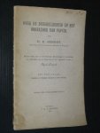 Greshoff, Dr.M., Dir.Koloniaal Museum Haarlem - Over de deugdelijkheid en het onderzoek van papier