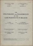 PAEPE, R./ VANHOORNE, R. - THE STRATIGRAPHY AND PALAEOBOTANY OF THE LATE PLEISTOCENE IN BELGIUM.