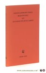 Fischer, Dr. L. H. - Johann Leonhard Frisch Briefwechsel mit Gottfried Wilhelm Leibniz. [ Ein Beitrag zur Geschichte des geistigen Lebens in Berlin am Anfang des 18. Jahrhunderts. ] Mit Einleitung und Anmerkungen. [ Sonderabdruck aus Band 2 des Archivs der 'Brande...