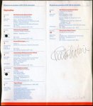 Dutoit, Charles: - [Faltblatt mit eigenh. Unterschrift]