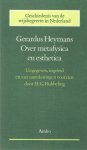 Heymans, Gerardus - Over metafysica en esthetica.