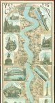 n.n - (TOERISME / TOERISTEN BROCHURE) Panorama vom Rhein: Mainz-Cöln. (Von Cöln bis Mainz.) [Mit 57 Randbildern].