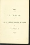n.n. - ( fondscatalogus) Uitgaven van H.D.Tjeenk Willink & Zoon.