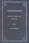 Duijzer, P.H. - Duijzer, P.H.-Herinneringen aan het oude volk van God