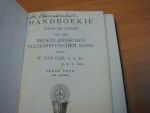 Dijk, W van - Handboekje voor de leden  van den nederlandschen eucharistischen bond