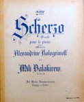 Balakirew, Mili: - 2ème scherzo (B moll) pour le piano