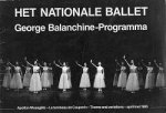  - Het Nationale Ballet, George Balanchine Programma