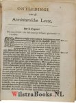 Moulin (Molinaeus), Pierre (Petrus, Petri) du, [1568 - 1658] - Ontledinge vande Arminiaensche leere, of ontdeckinge, vande geschillen, de welcke inde Nederlantsche kercken ghedreven worden, over de leere vande voorsienichheydt Godes ... / Eerstmael int Latijn gheschreven, door ... Petrvs Molinaevs ... ; e...