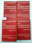 Schramm, Percy Ernst (Hrsg.): - Kriegstagebuch des Oberkommandos der Wehrmacht 1940-1945 : Band I : II.1 : II.2 und III.2 (4 Bände) :