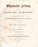 Prof. Moritz Beyer - Allgemeine Zeitung für die Deutschen Land- und Hauswirthe 1840