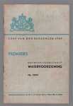 Chef van de generale staf. - Pioniers. Ontwerp voorschrift WATERVOORZIENING ( No 2029 )