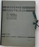 Winter, H. de en J.J. de Winter. Met een voorwoord van Klaas de Vries - Moderne houtslöjd