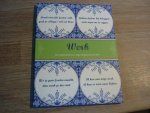  - Werk - De Delftsblauwe tegelwijshedenreeks. Boekenmakers; 100 wijsheden voor de broodnodige morele ondersteuning.