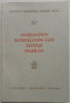 Enklaar D TH, Monte Ver Loren J PD de - Oorkonden betreffende een tiental marken Fontes minores medii aevi IV