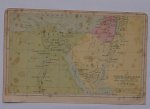 antique map (kaart). - Schiereiland Sinai.