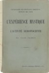 Pacheau Jules - L'expérence mystique et l'activité subconsciente
