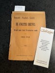 ZOLA, E., - De kwestie Dreyfus. Brief aan het Fransche volk door Emile Zola. Humaniteit - Waarheid - Gerechtigheid.