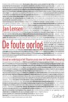 Jan Lensen 84040 - De foute oorlog schuld en nederlaag in het Vlaamse proza over de Tweede Wereldoorlog