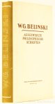 BELINSKI, W.G. - Ausgewählte philosophische Schriften. Aus dem Russischen übersetzt von A. Kurella.