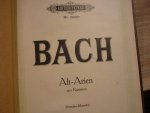 Bach; J. S. (1685-1750) - 15 Arien aus Kantaten für Alt - voor Zangstem (alt), piano - Piano-uittreksel