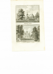 Spilman, Hendrik - Lopikker Kapel De Ridder Hofstad de Vliet.Originele kopergravure.