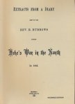 Burrow, Rev. R - Extracts from a Diary kept by the Rev. R. Burrows during Heke's War in the North