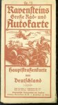 Hans Ravenstein, Ludwig Ravenstein, Automobil-Club von Deutschland. - Hauptstrassenkarte von Deutschland, Oesterreich, der Schweiz and angrenzenden Ländern Hans Ravenstein, Ludwig Ravenstein, Automobil-Club von Deutschland. - Hauptstrassenkarte von Deutschland, Oesterreich, der Schweiz and angrenzenden Ländern