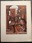 [Burgkmair, Hans] - [Reproduction of woodcut, 20th century] Portrait of military figure on horse: IMP·CAES·MAXIMIL·AVG (Emperor Maximilian I, 1508/1518) by H·BVRGKMAIR (Hans Burgkmair I (artist) German, 1473 - 1531) and Jost de Negker (artist) Flemish, 1485 - 154...